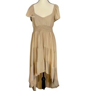 NWT! Elegant Beige Boho Dress